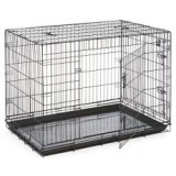 ABC-ZOO Dog Cage Black Lux ketrec - 2x ajtó, XL - 107,5 x 74,5 x 80,5 cm