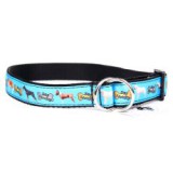 ABC-ZOO Dog Family fojtó nyakörv, kék 3 cm x 50 - 70 cm