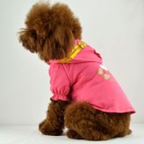 ABC-ZOO Kutya trikó, kapucnis - rózsaszín, feliratos, XL