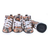 ABC-ZOO Kutyacipő - terepmintás narancssárga, L