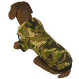 ABC-ZOO Nagyméretű kutyapulóver, kapucnis - terepmintás, L-S