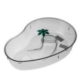 ABC-ZOO Terrárium teknősöknek pálmafával - átlátszó