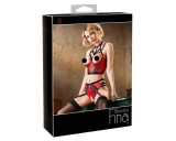 Abierta Fina - gyűrűs mellemelő szett (piros)