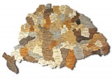 Abraham: Fa Nagy-Magyarország 3D puzzle falitérkép 100x66 cm - könyv