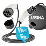 Absina 11kW, 16A, 3 fázisú, 5m elektromos autó töltőkábel