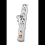 Acar F5 Túlfeszültség védő elosztó kapcsolóval 3m - Fehér (F5-3M-WH)