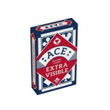 ACE EXTRA NAGY index römi kártya kék hátlappal linen finnish kártyakarton