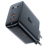 ACEFAST A29 hálózati töltő 2xUSB-C, PD50W fekete (A29 black)
