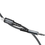 ACEFAST audio kábel iPhone Lightning 8-pin - Jack 3,5mm (apa) MFI alumínium ötvözet C1-06 1,2 m szürke