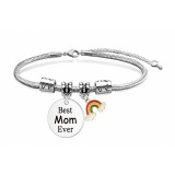 Acél "A legjobb anya" karkötő