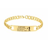 Acél "Apának" karkötő