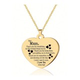 Acél aranyozott anyának nyaklánc