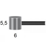 acél bowden univerzális 2,5m nagy kalapács véggel - T - 18-06013