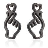 Acél BTS fülbevaló