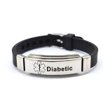 Acél diabétesz karkötő