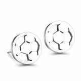 Acél focilabdás fülbevaló