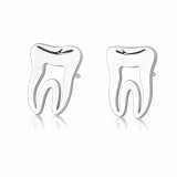 Acél fog fülbevaló