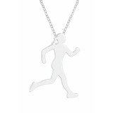 Acél futó nő nyaklánc