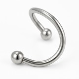 Acél S alakú piercing