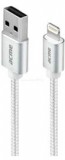 ACME CB2021S Premium 1m MFI Lighting ezüst fonott kábel (CB2021S)