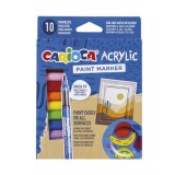 Acrylic Akril marker 10db-os szett - Carioca