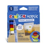 Acrylic Akril marker 5db-os szett - Carioca