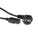 ACT 230V (angled) - C13 black 2.5 m Fekete 2,5 M tápkábel