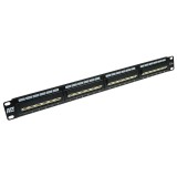 ACT 24-port Patch Panel 1U Black P24AK1