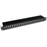 ACT 24-port Patch Panel 1U Black PP1002