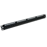 ACT 24-port Patch Panel 1U Black PP1010