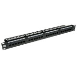 ACT 24-port Patch Panel 1U Black PP1011