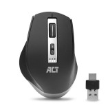ACT AC5145 Multi-Connect vezeték nélküli (Bluetooth 3.0, 5.0 és 2.4GHz) egér fekete (AC5145) - Egér