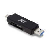 ACT AC6375 kártyaolvasó USB 3.2 Gen 1 (3.1 Gen 1) Fekete (AC6375)