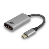 ACT AC7030 video átalakító kábel 0,15 M USB C-típus DisplayPort Szürke