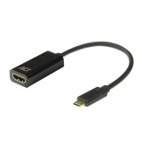 ACT AC7310 video átalakító kábel 0,15 M USB C-típus HDMI A-típus (Standard) Fekete