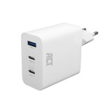 ACT ACT USB-C/USB-A Charger 65W 3-port with Power Delivery PPS, QuickCharge and GanFast AC2170