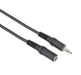 ACT AK2031 3.5" JACK audio hosszabbító kábel fekete 5m