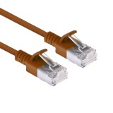 ACT CAT6A U-UTP Patch Cable 0,25m Brown DC7252