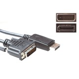 ACT Conversion cable DisplayPort male to DVI male 3m Black AK3997