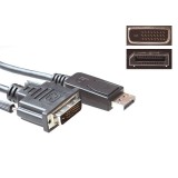 ACT Conversion cable DisplayPort male to DVI male 5m Black AK3998