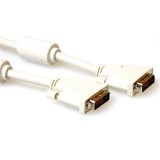 ACT DVI-D Dual Link cable male to male High Quality 5m Ivory AK3632