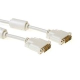 ACT DVI-D Single Link cable male to male High Quality 10m Ivory AK3624