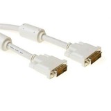 ACT DVI-I Dual Link cable male to male High Quality 2m Ivory AK3720