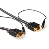 ACT High Performance VGA + Audio connection cable male-male 3m Black AK4991