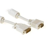 ACT High quality Conversion cable DVI-A male to VGA male 2m Ivory AK3650