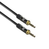 ACT High Quality stereo audio connection cable 3.5 mm jack male - male 1,5m Black AC3610