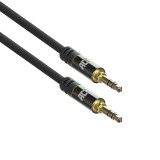 ACT High Quality stereo audio connection cable 3.5 mm jack male to male 3m Black AC3611