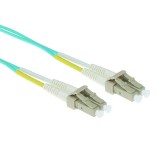 ACT LSZH Multimode 50/125 OM3 fiber cable duplex with LC connectors 1,5m Blue RL9651