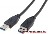 ACT SB3010 USB 3.0 A-A apa - apa összekötő kábel fekete 50 cm
