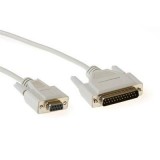 ACT Serial connection cable 9 D-sub female to 25 pin D-sub male 1,8m Ivory AK1230